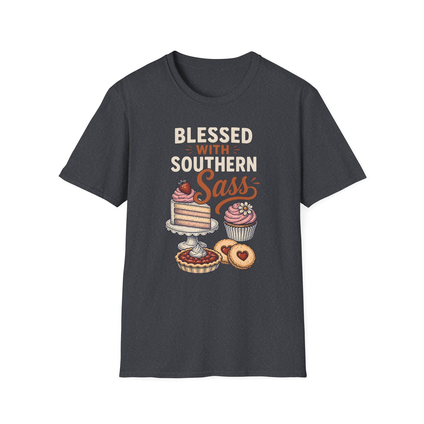 Blessed With Southern Sass Dessert Lover T-Shirt