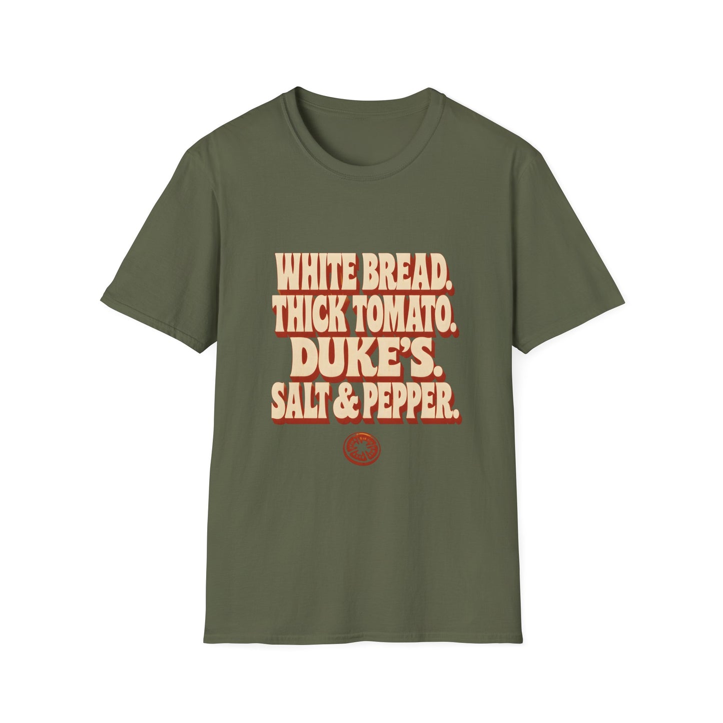 White Bread Thick Tomato Dukes Salt Pepper T-Shirt