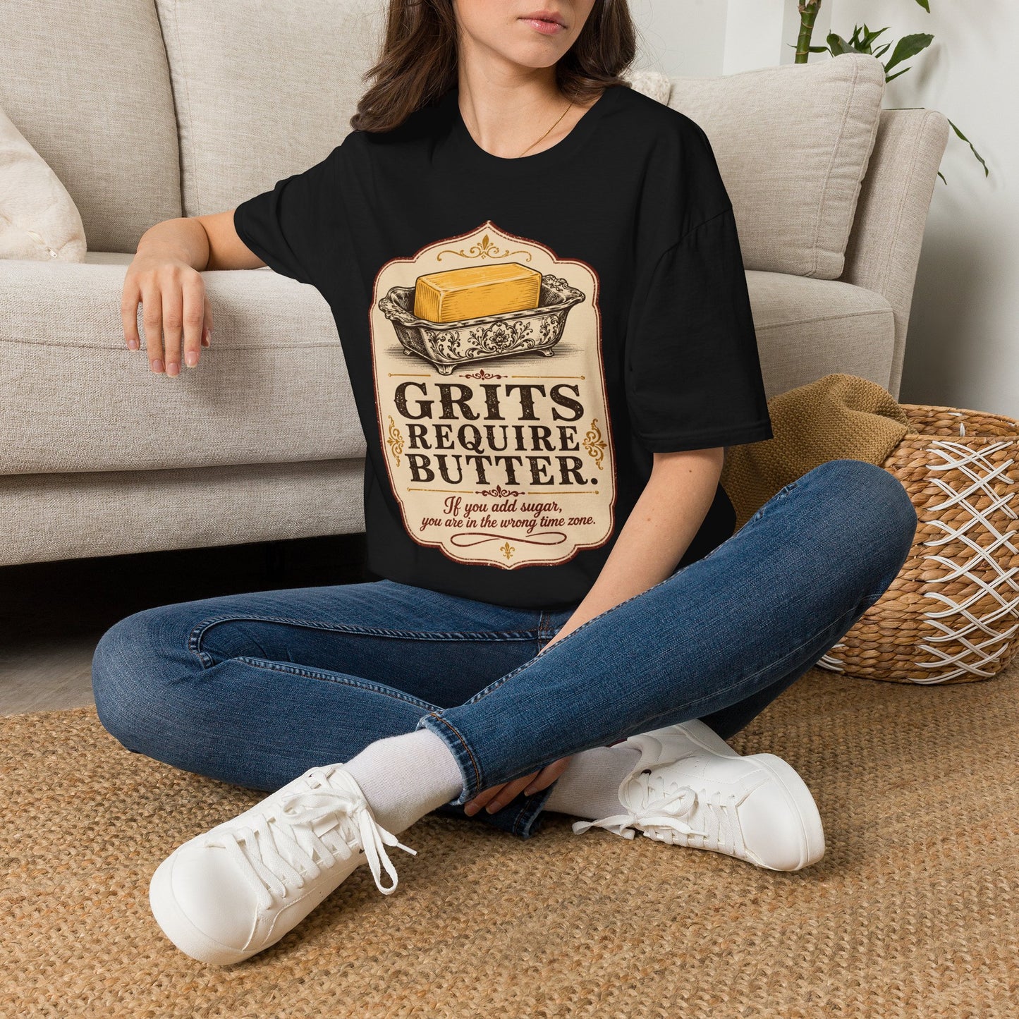 Grits Require Butter Southern Food T-Shirt