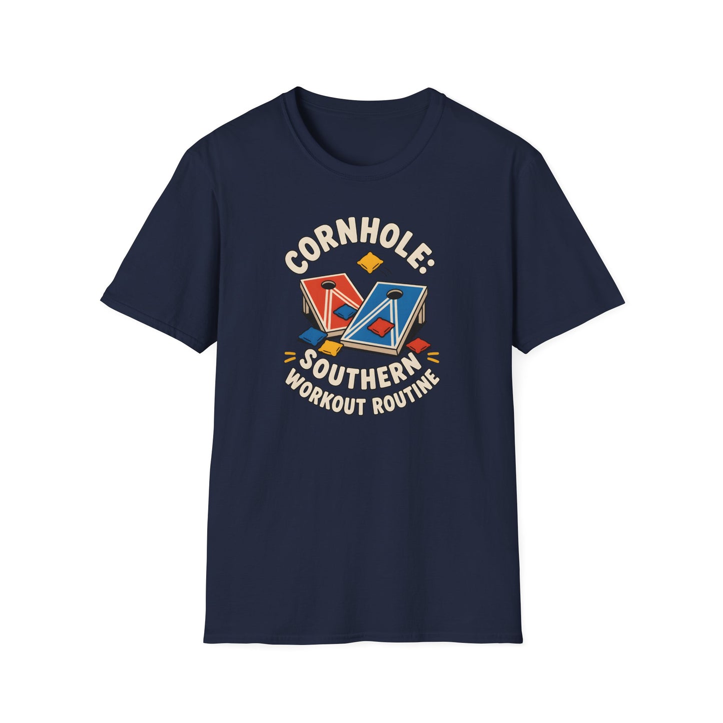 Cornhole Southern Workout Routine Fun Game T-Shirt