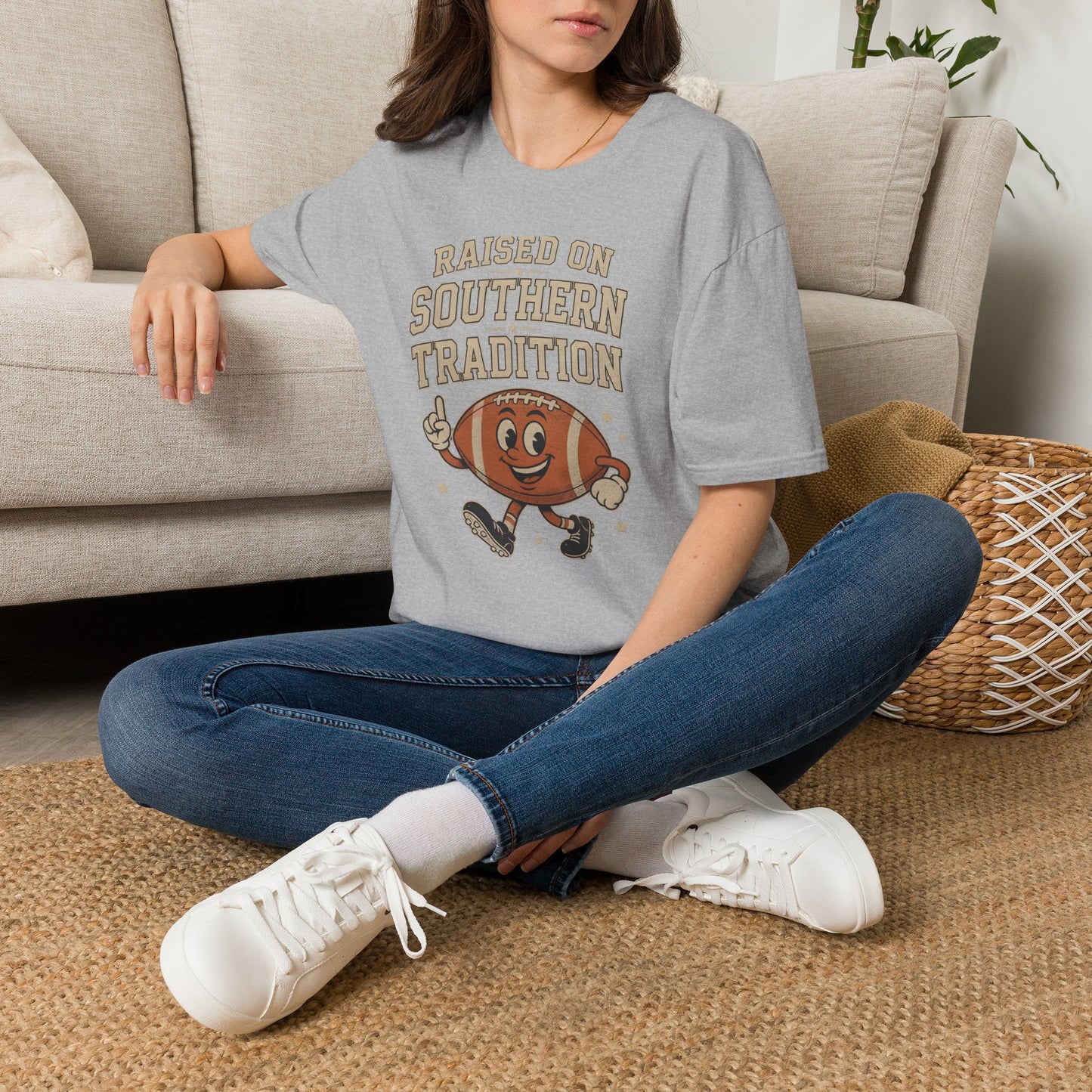Raised On Southern Tradition Football Fan T-Shirt