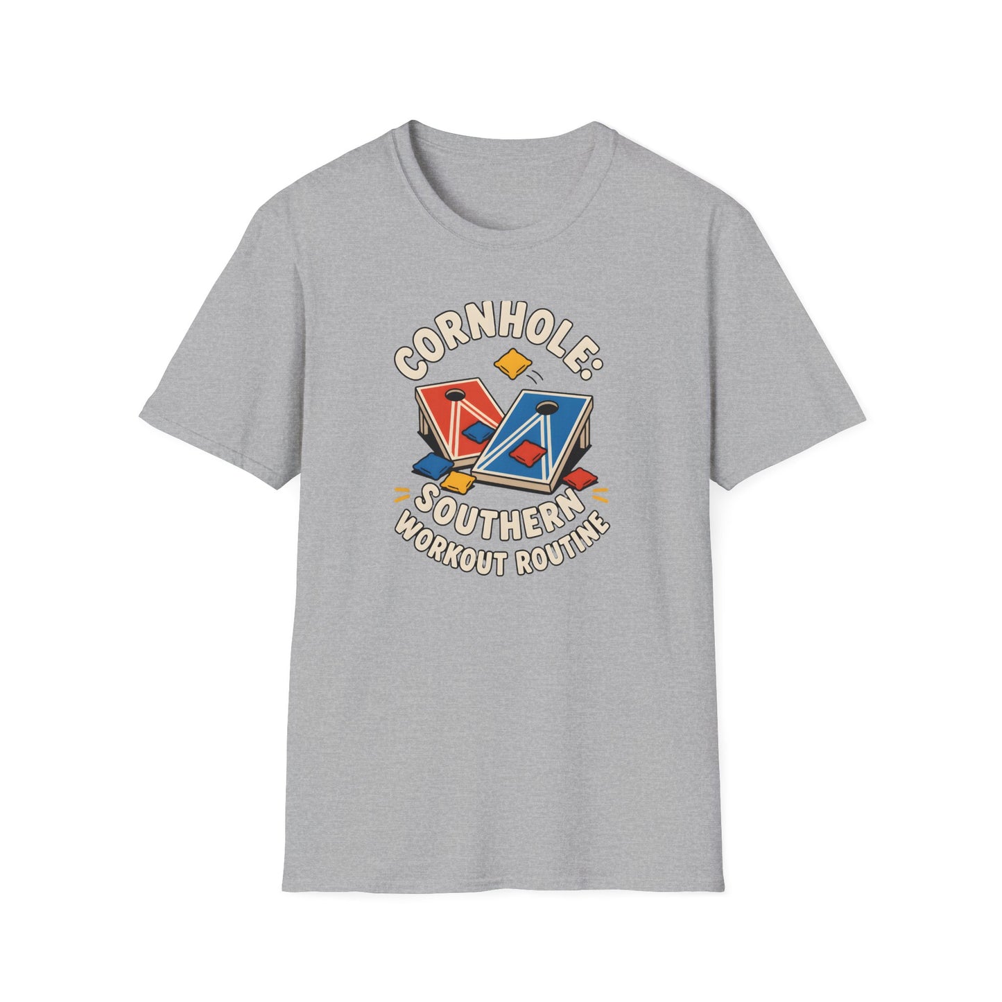 Cornhole Southern Workout Routine Fun Game T-Shirt