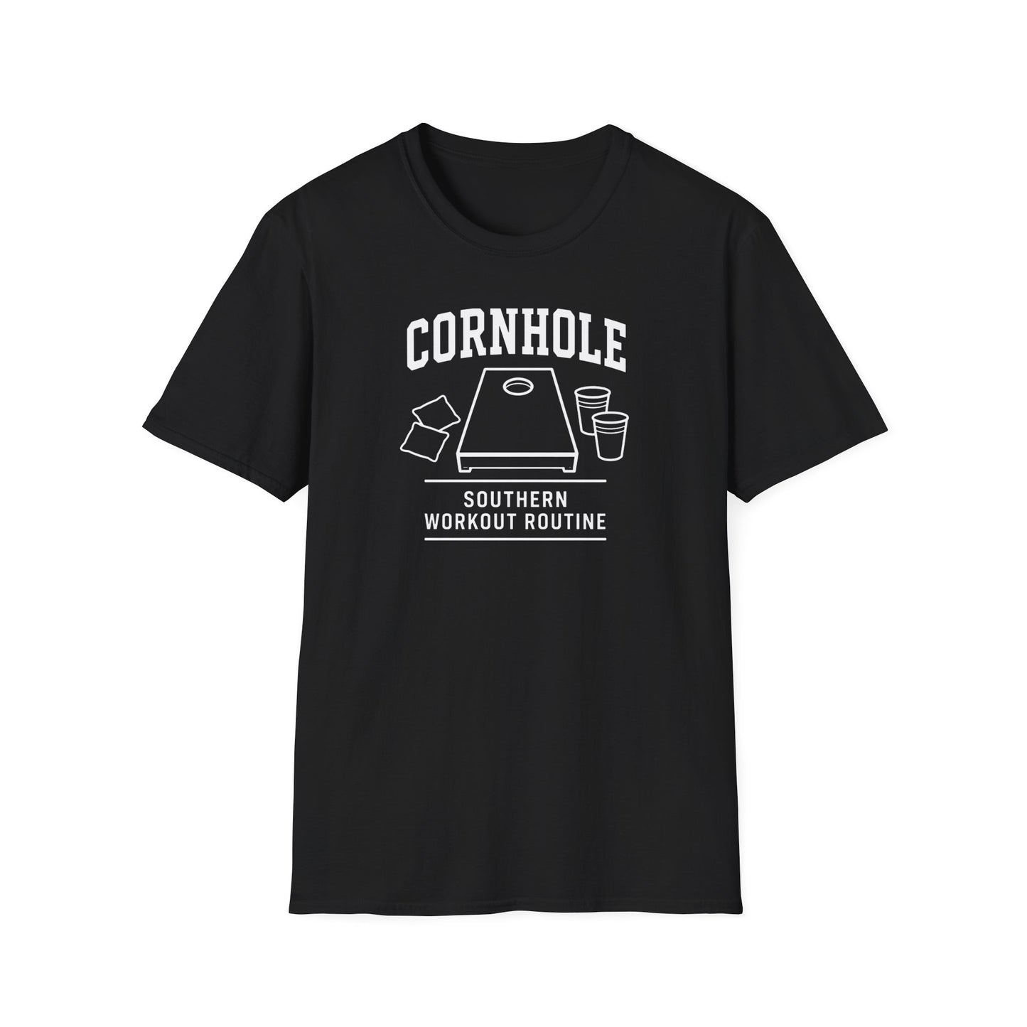 Cornhole Southern Workout Routine Game T-Shirt