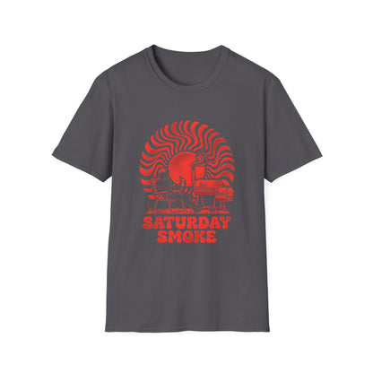 Saturday Smoke BBQ Grilling Southern Style T-Shirt - HomeGrown South Graphic Tee (View 2)