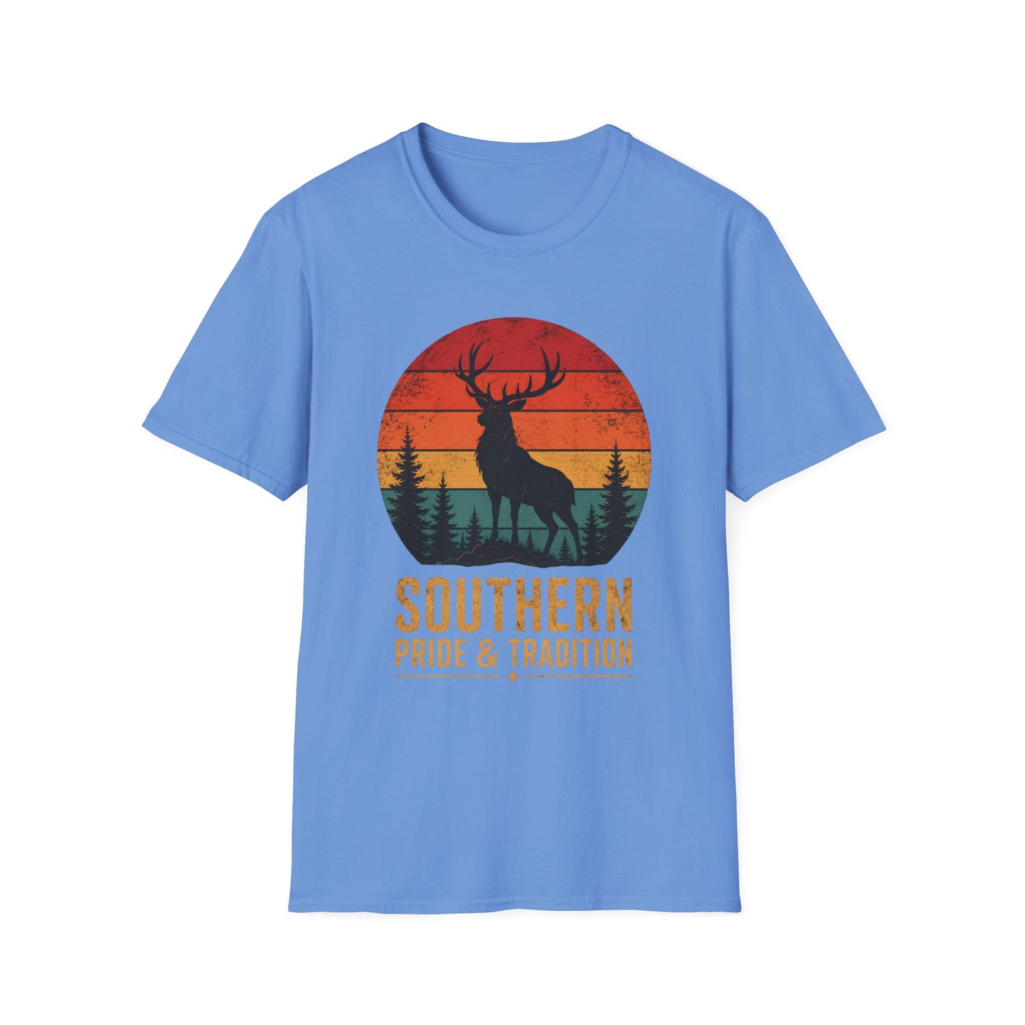 Southern Pride And Tradition Deer Sunset T-Shirt
