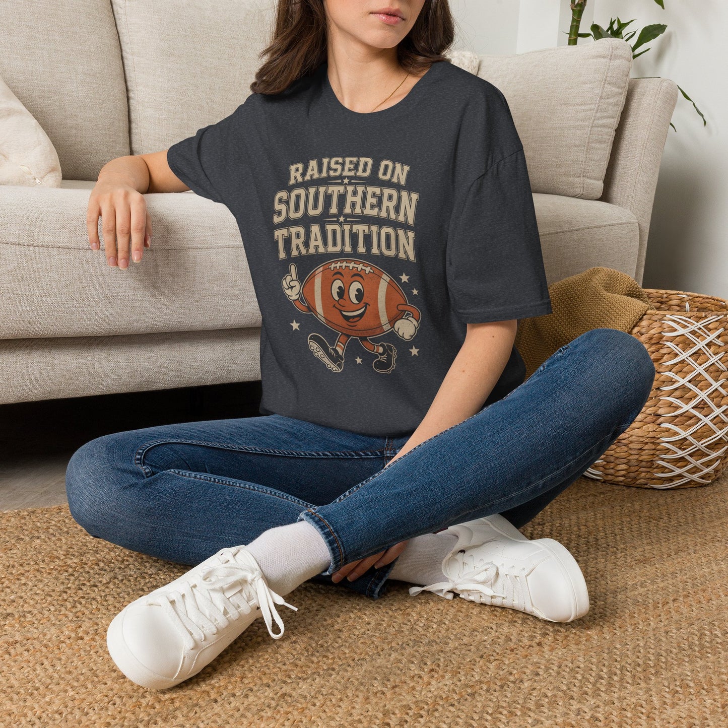 Raised On Southern Tradition Football Fan T-Shirt
