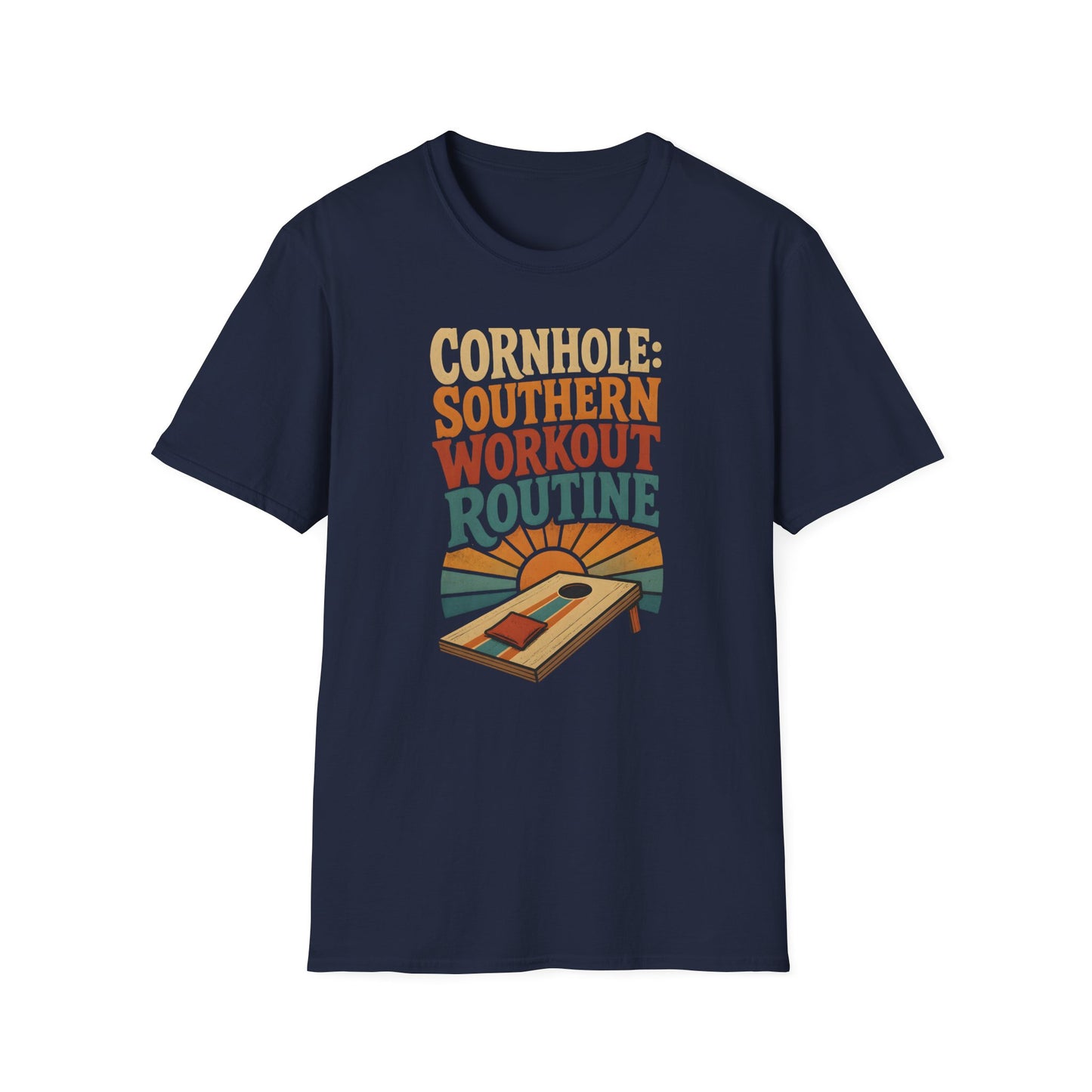 Cornhole Southern Workout Routine Fun T-Shirt