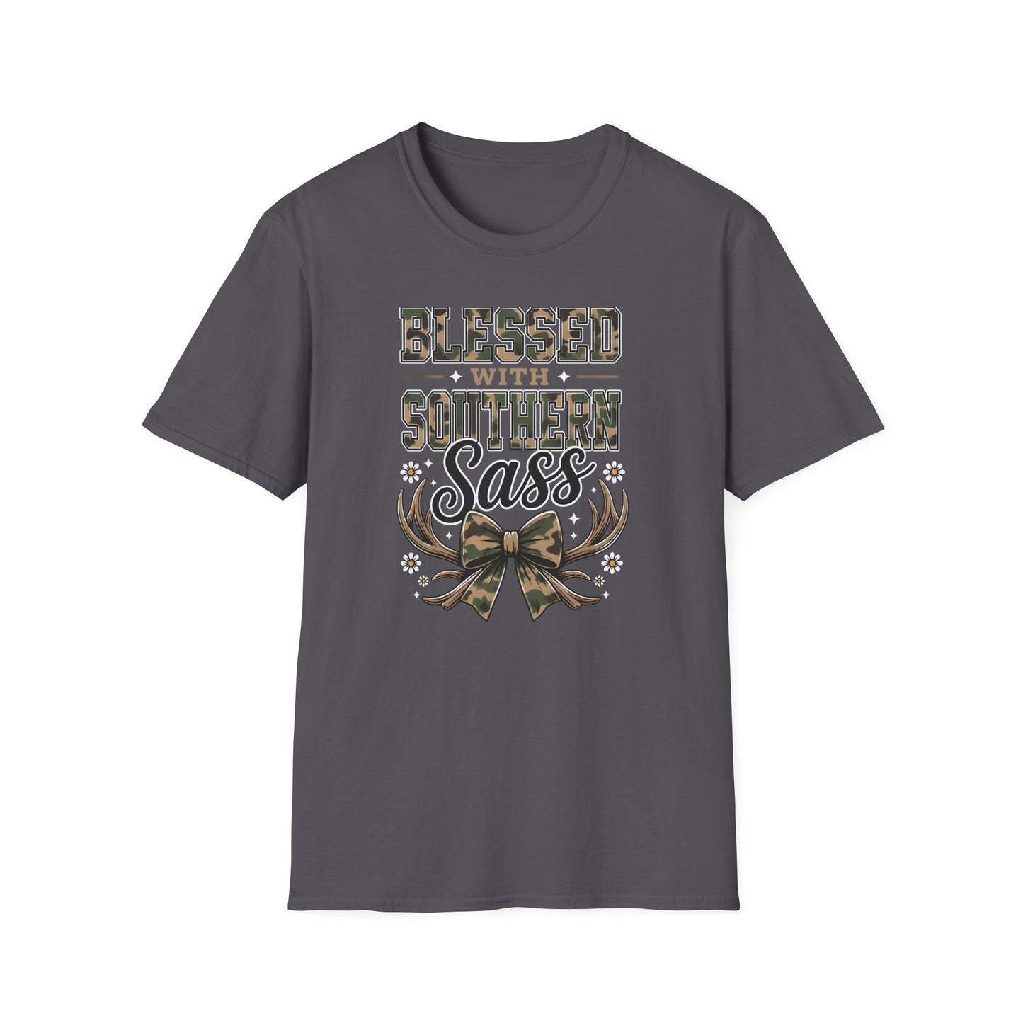 Blessed With Southern Sass Camouflage T-Shirt