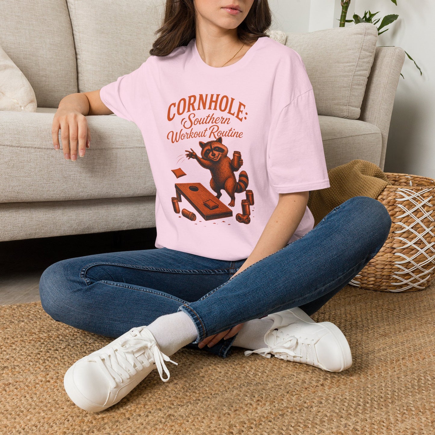 Cornhole Southern Workout Routine Fun T-Shirt