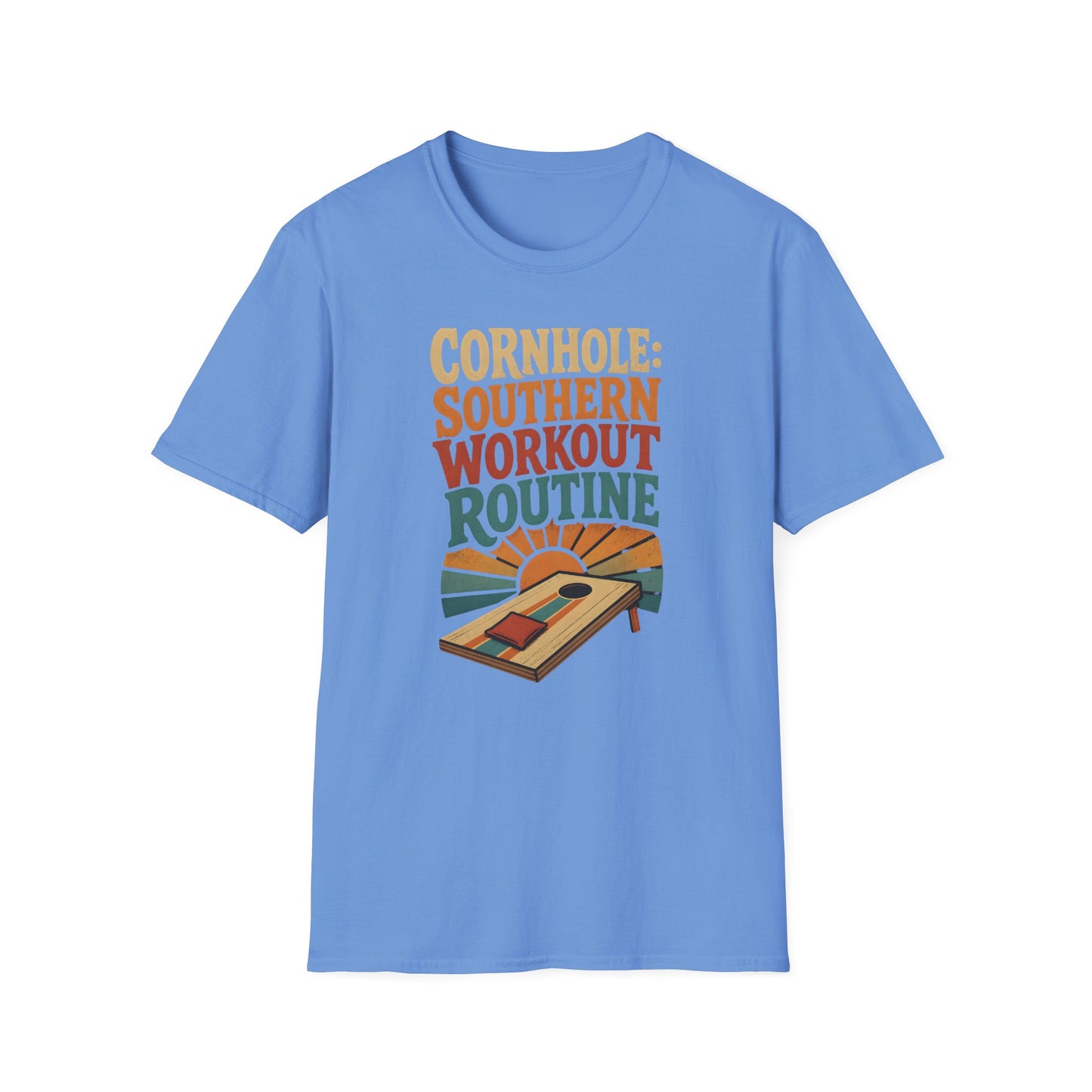 Cornhole Southern Workout Routine Fun T-Shirt
