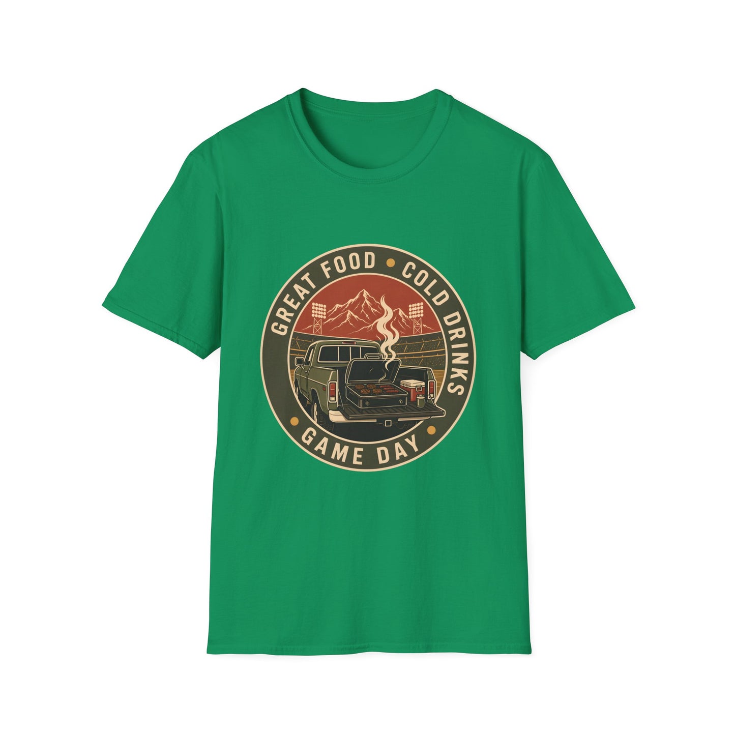 Great Food Cold Drinks Game Day Tailgate T-Shirt