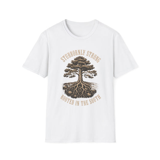 HomeGrown South Stubbornly Strong Rooted In The South T-Shirt - Premium Graphic Tee View 2
