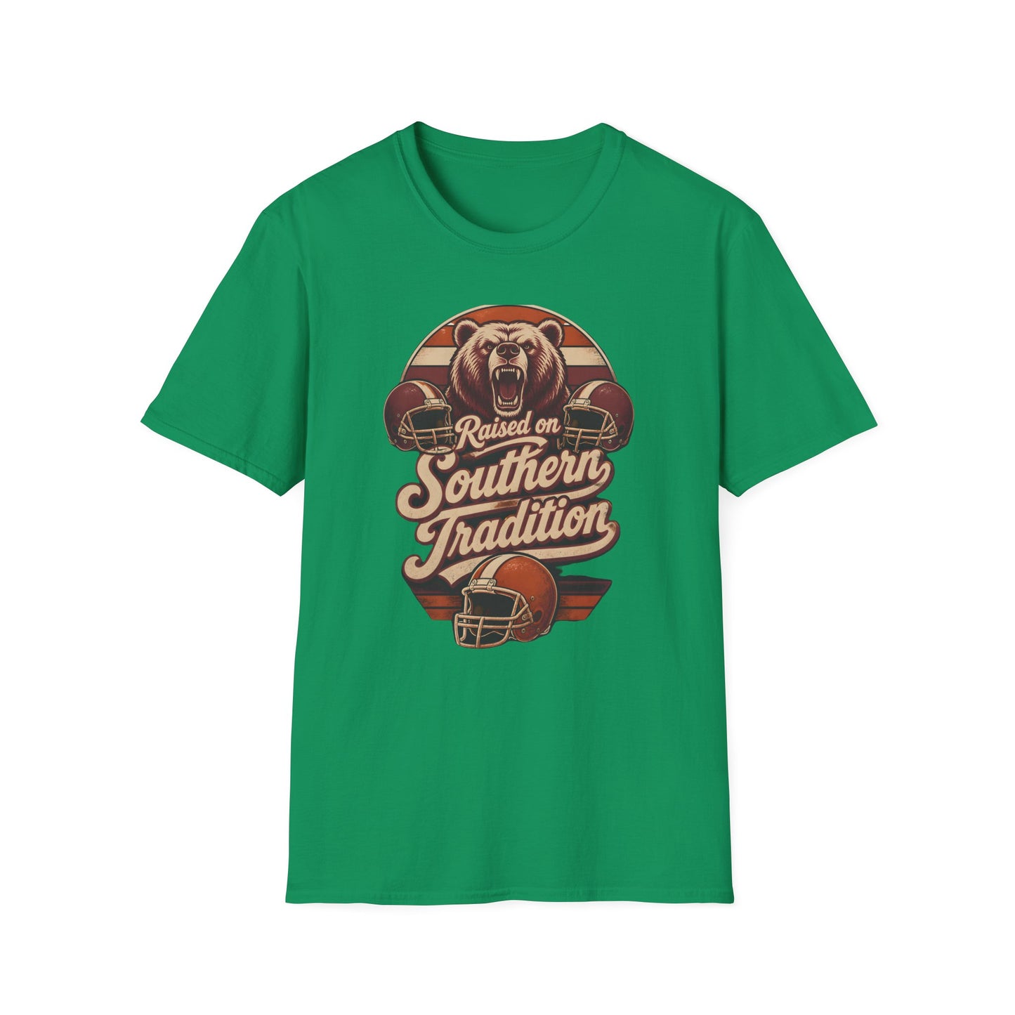 Raised On Southern Tradition Football Bear T-Shirt