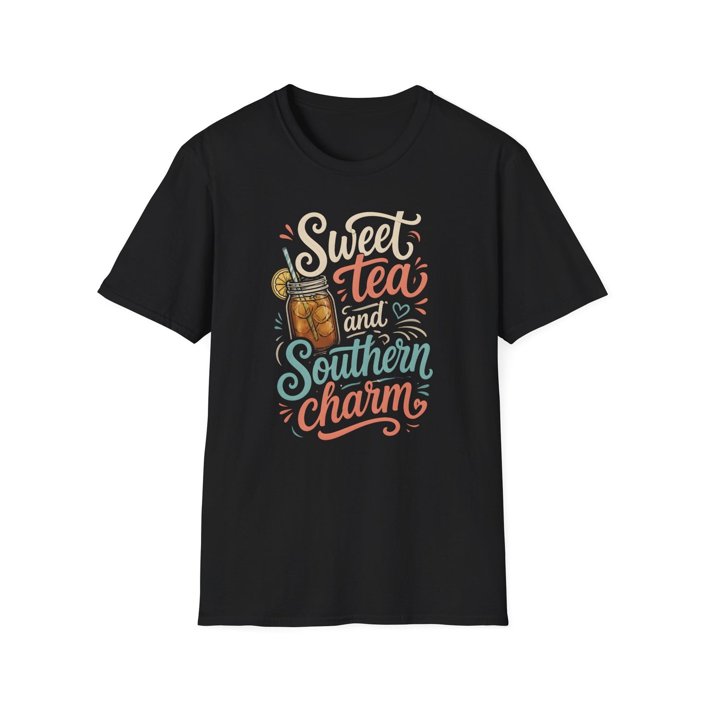 Sweet Tea Southern Charm Iced Tea Mason Jar Drink T-Shirt