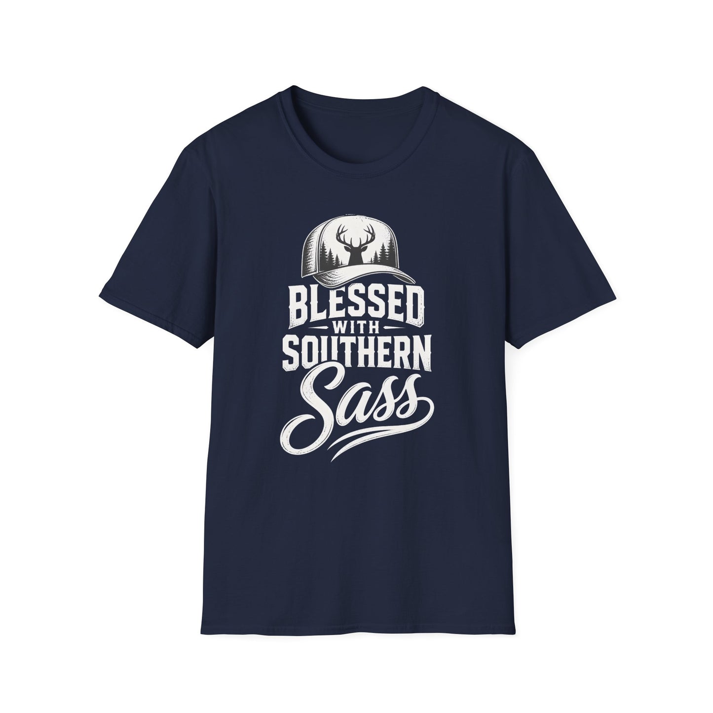 Blessed With Southern Sass Deer Hat T-Shirt
