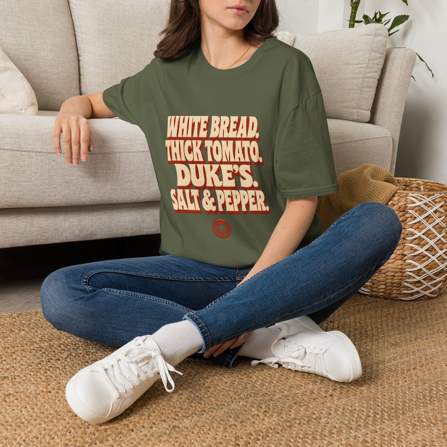 White Bread Thick Tomato Dukes Salt Pepper T-Shirt