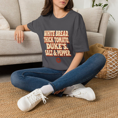 White Bread Thick Tomato Dukes Salt Pepper T-Shirt