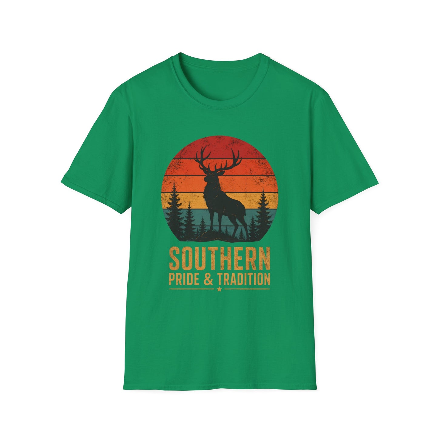 Southern Pride And Tradition Deer Sunset T-Shirt
