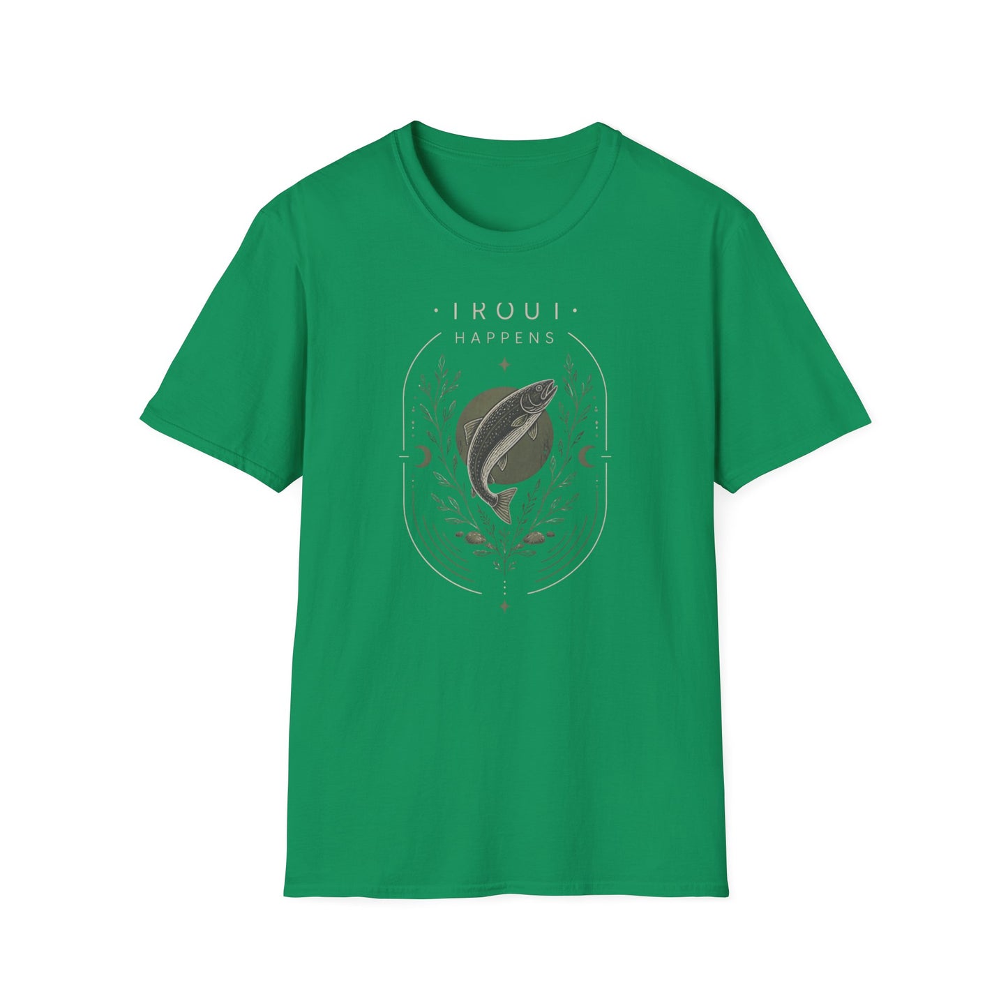 Trout Happens Fishing Lover Fisherman Outdoor Nature T-Shirt