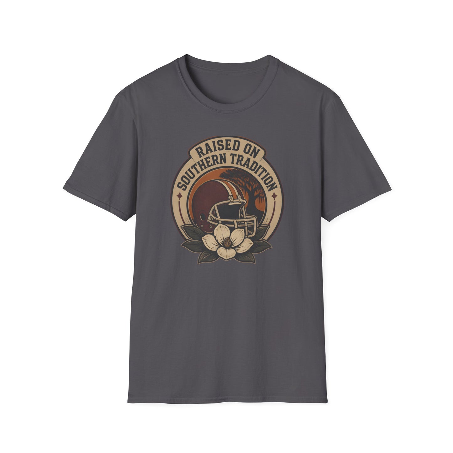 Raised On Southern Tradition Vintage Football Helmet T-Shirt