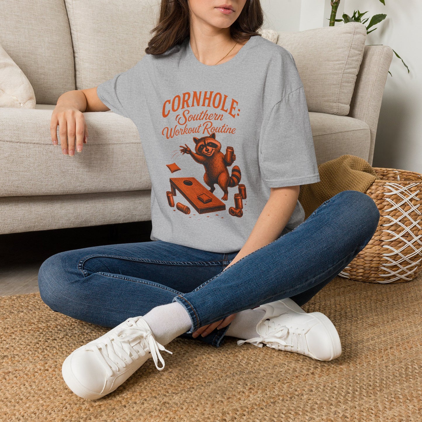 Cornhole Southern Workout Routine Fun T-Shirt