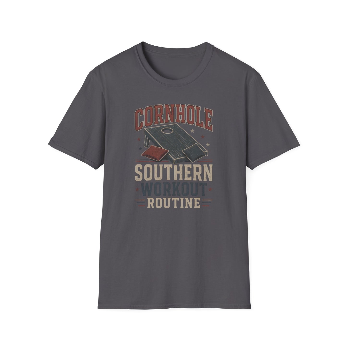 Cornhole Southern Workout Routine T-Shirt - HomeGrown South Graphic Tee (View 8)