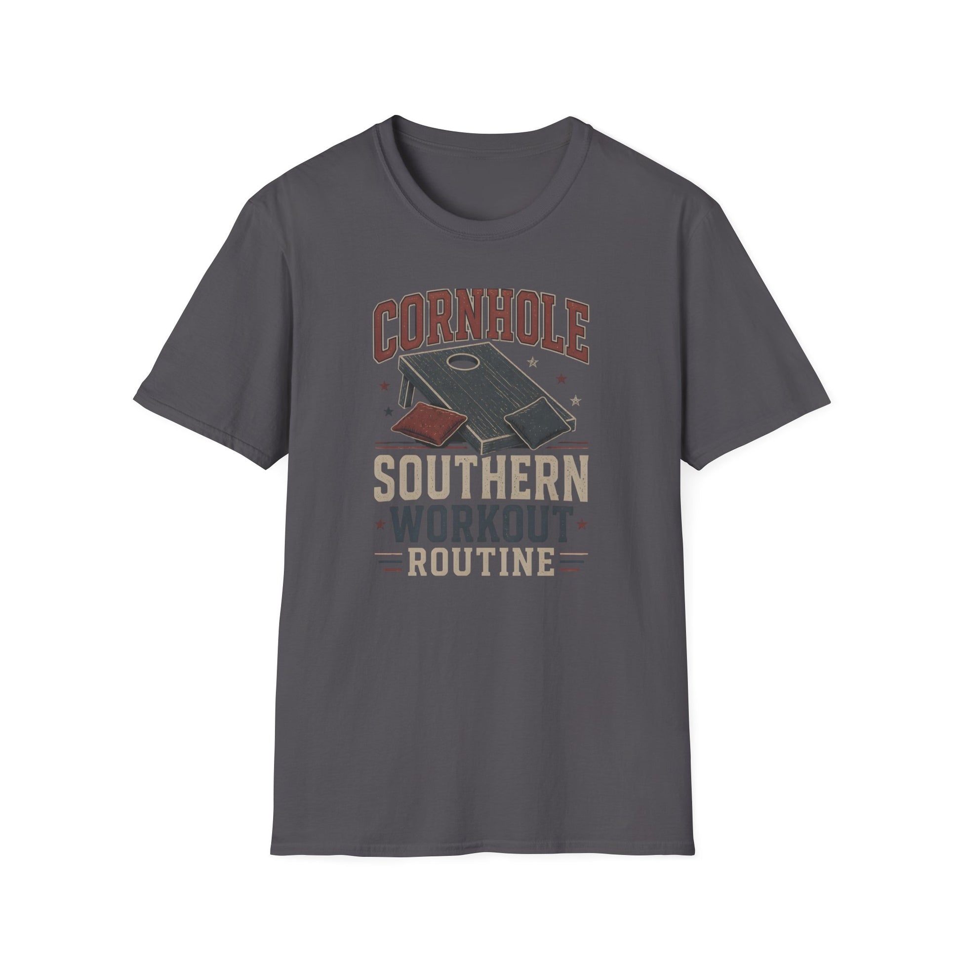 Cornhole Southern Workout Routine T-Shirt - HomeGrown South Graphic Tee (View 8)