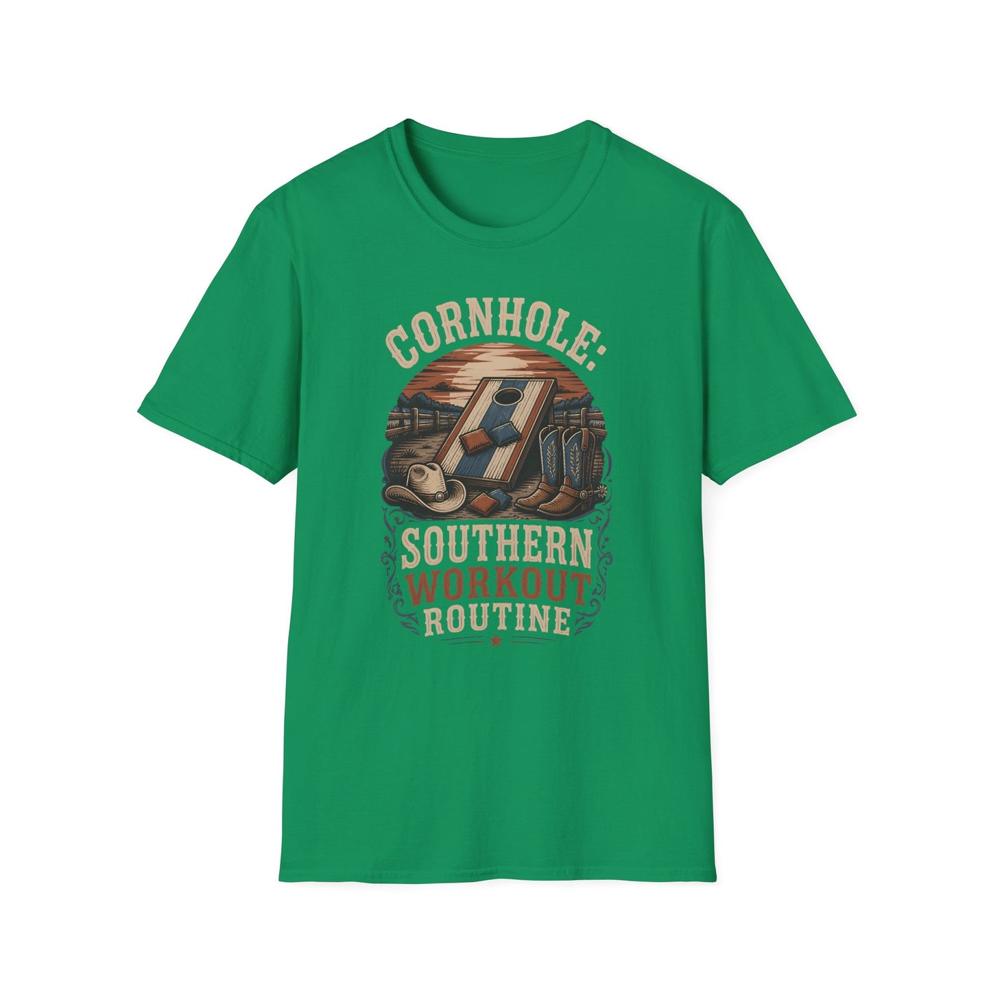 Cornhole Southern Workout Routine T-Shirt