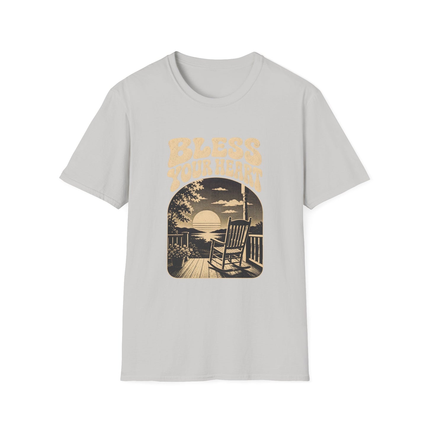 Bless Your Heart Southern Sunset Porch Graphic T-shirt