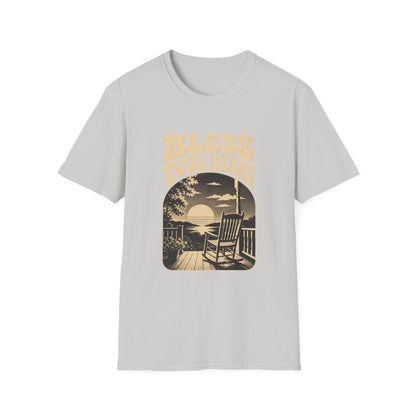 Bless Your Heart Southern Sunset Porch Graphic T-shirt - HomeGrown South Graphic Tee (View 6)