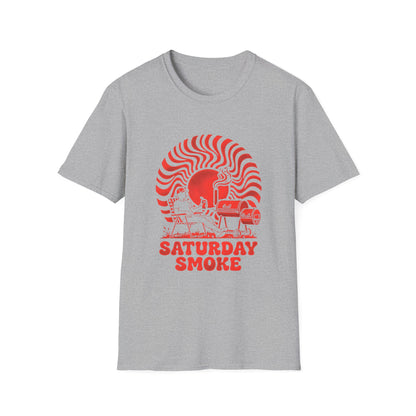 Saturday Smoke BBQ Grilling Southern Style T-Shirt - HomeGrown South Graphic Tee (View 6)