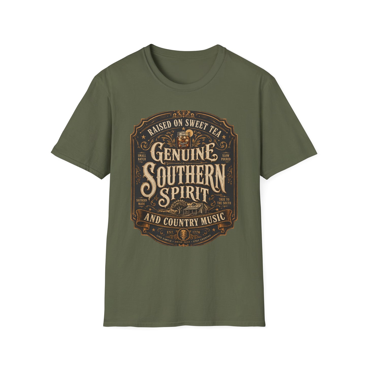 Genuine Southern Spirit Sweet Tea Country Music T-Shirt
