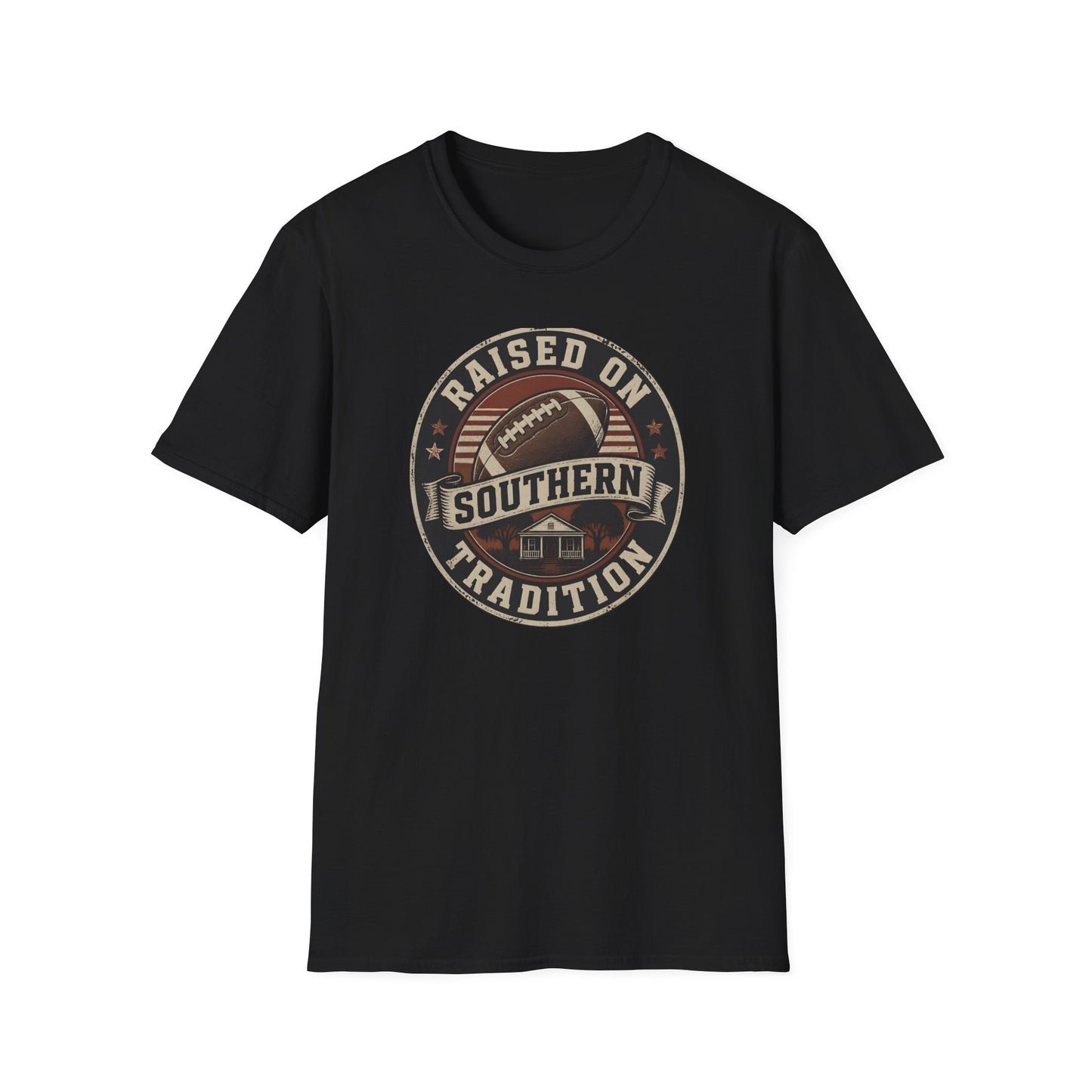 Raised On Southern Tradition Football Heritage T-Shirt