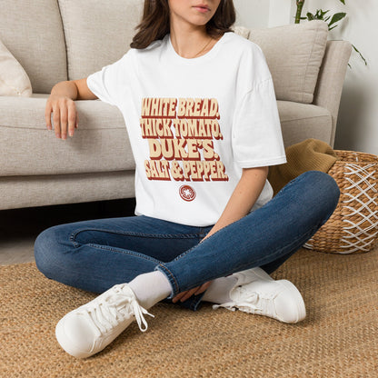 White Bread Thick Tomato Dukes Salt Pepper T-Shirt