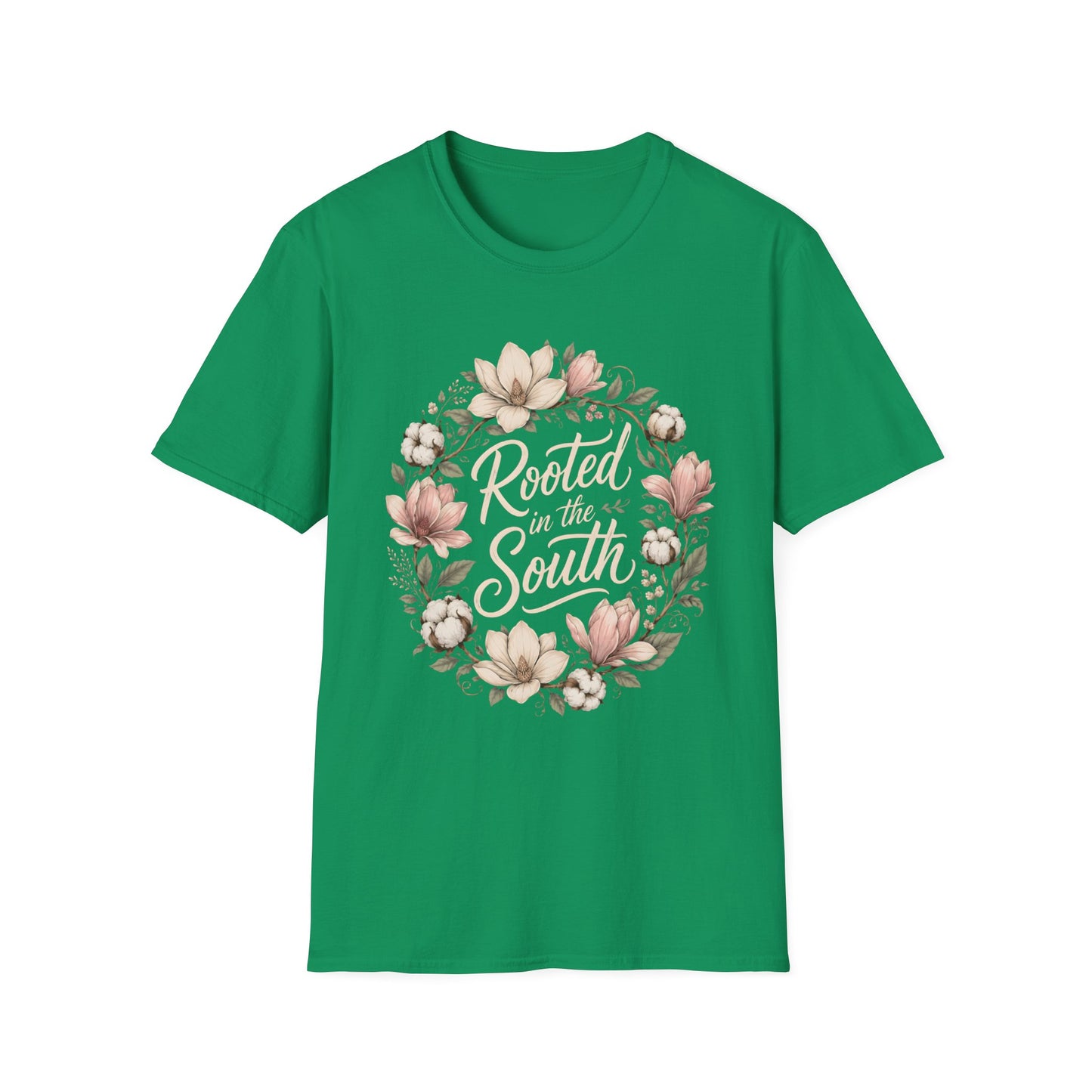 Rooted In The South Floral Wreath T-Shirt