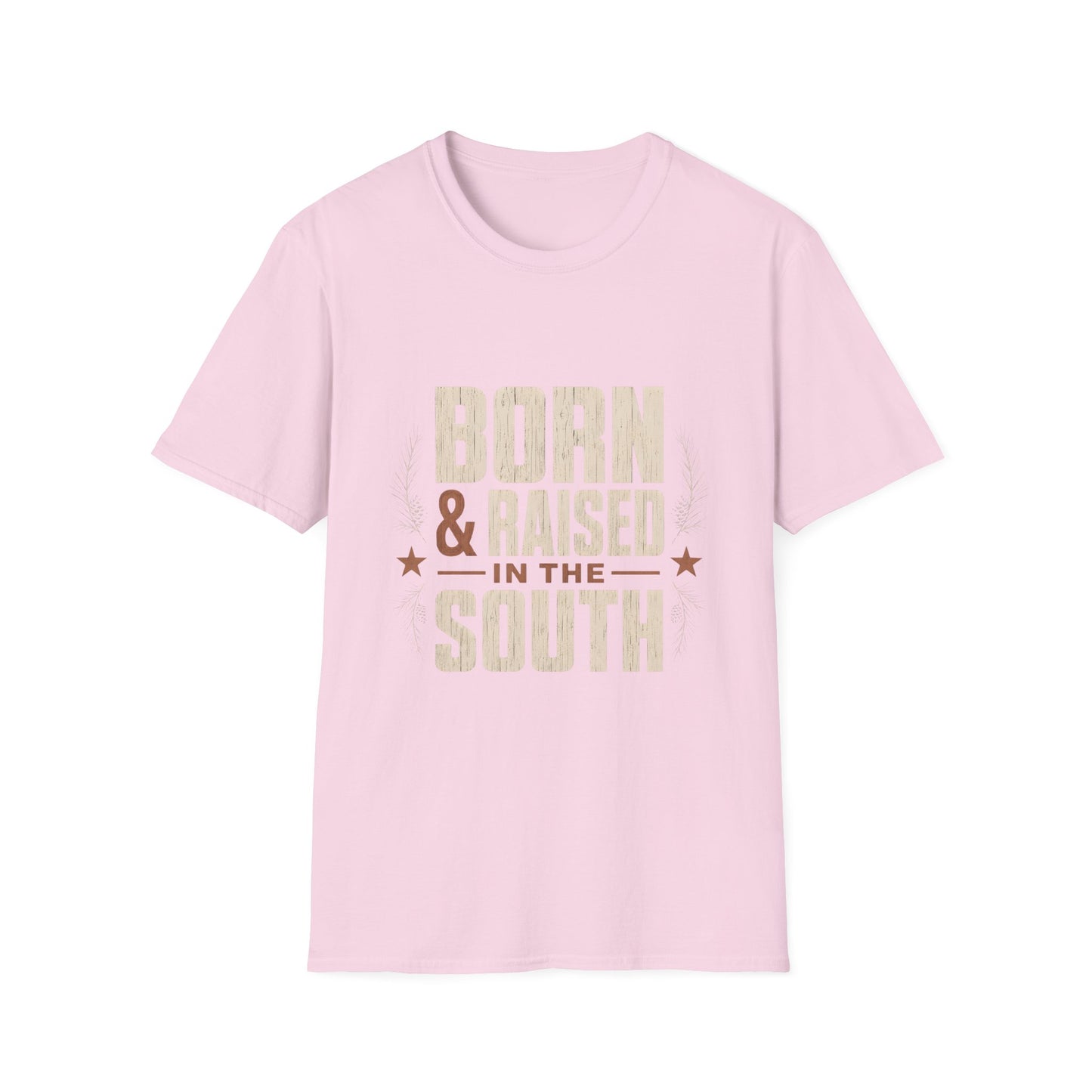Born Raised In The South Rustic Country T-Shirt