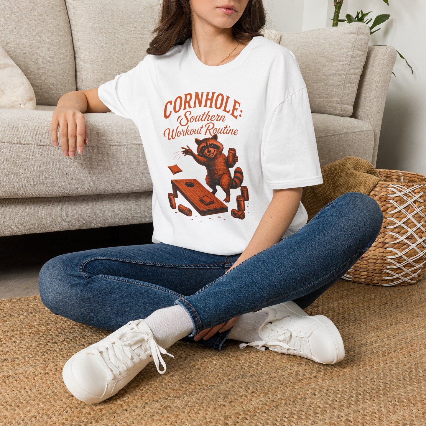 Cornhole Southern Workout Routine Fun T-Shirt