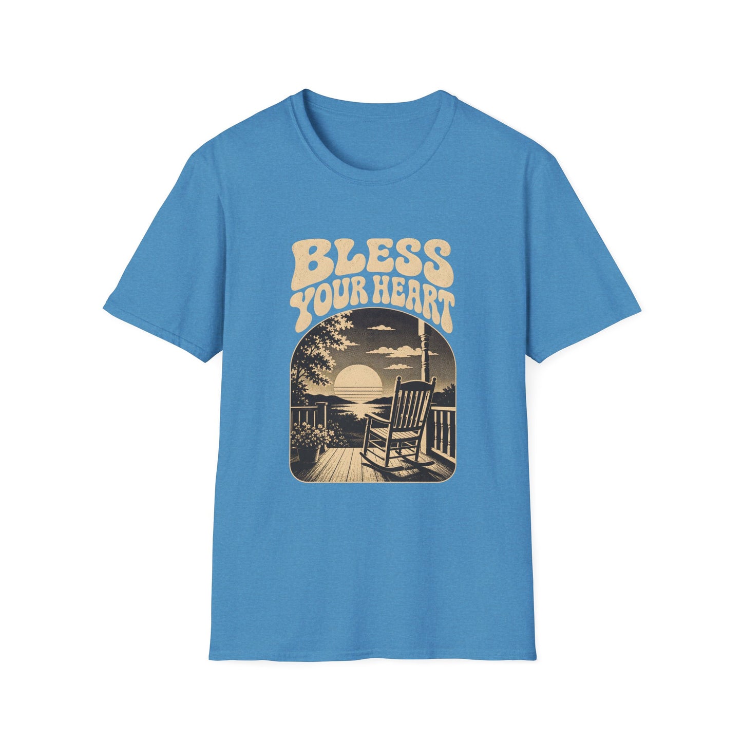 Bless Your Heart Southern Sunset Porch Graphic T-shirt