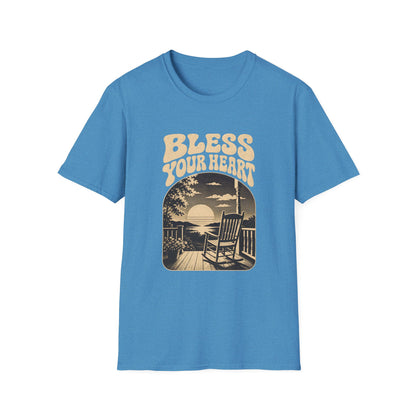Bless Your Heart Southern Sunset Porch Graphic T-shirt - HomeGrown South Graphic Tee (View 9)