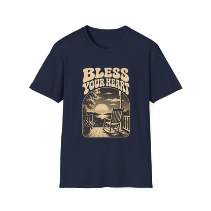 Bless Your Heart Southern Sunset Porch Graphic T-shirt