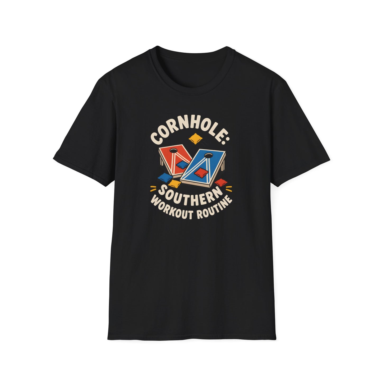 Cornhole Southern Workout Routine Fun Game T-Shirt