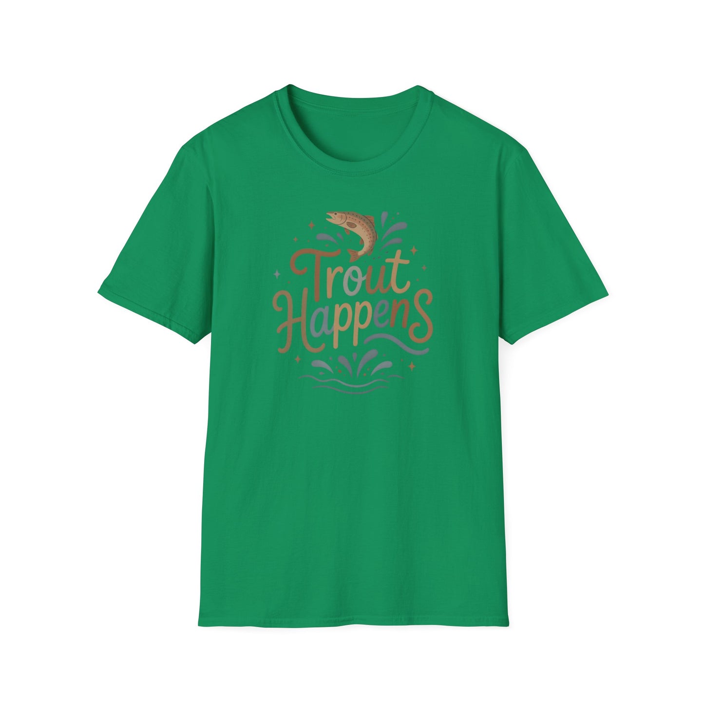 Trout Happens Fishing Lover Fisherman Outdoor Nature T-Shirt