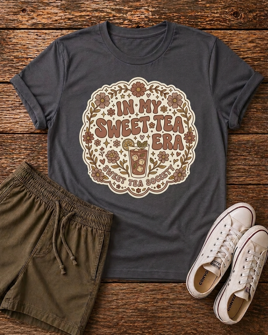 I’m My Sweet-Tea Southern Vintage Tea Lover Graphic T-Shirt