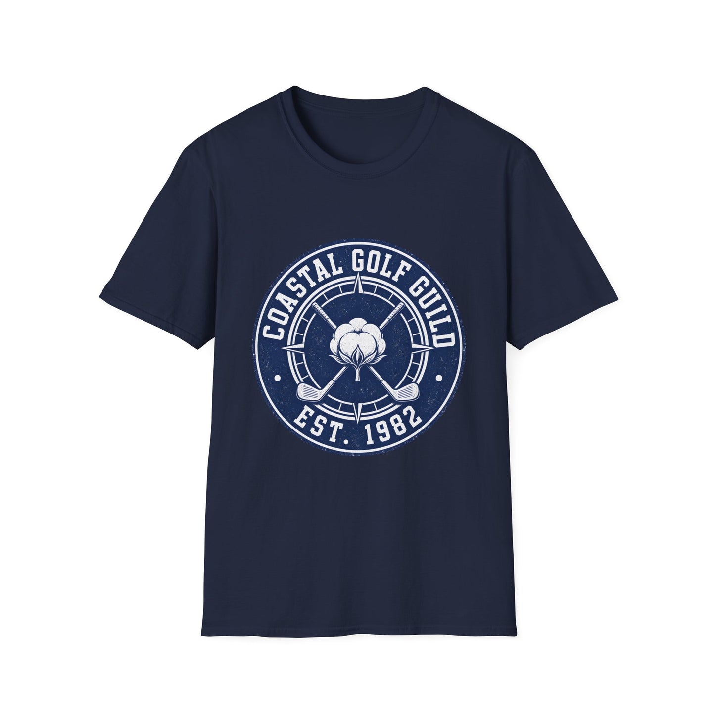 Coastal Golf Guild Vintage Golf Logo (Est. 1982) T-Shirt