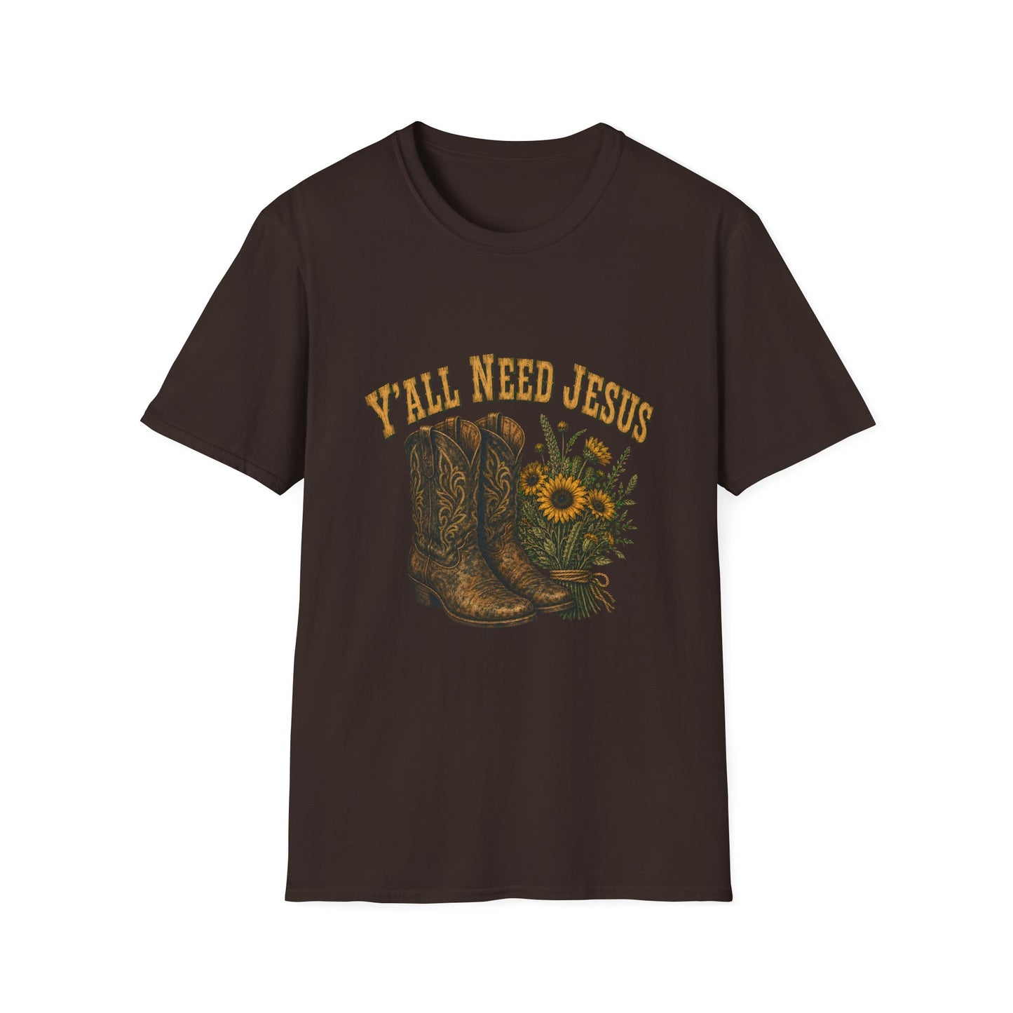 I'll Need Jesus Cowboy Western Faith T-Shirt