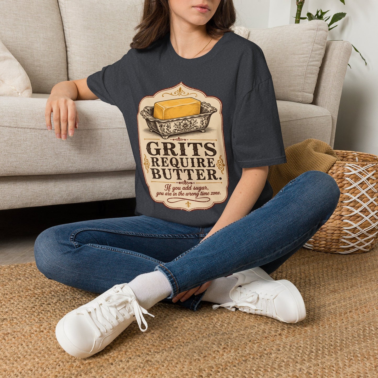 Grits Require Butter Southern Food T-Shirt