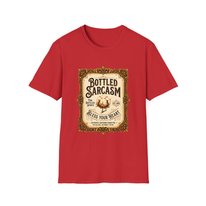 Bottled Sarcasm Vintage Label Graphic T-Shirt - HomeGrown South Graphic Tee (View 3)