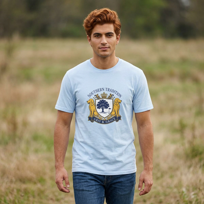 Southern Tradition Crest  Grit & Grace  Heritage T-Shirt - HomeGrown South Graphic Tee (View 2)