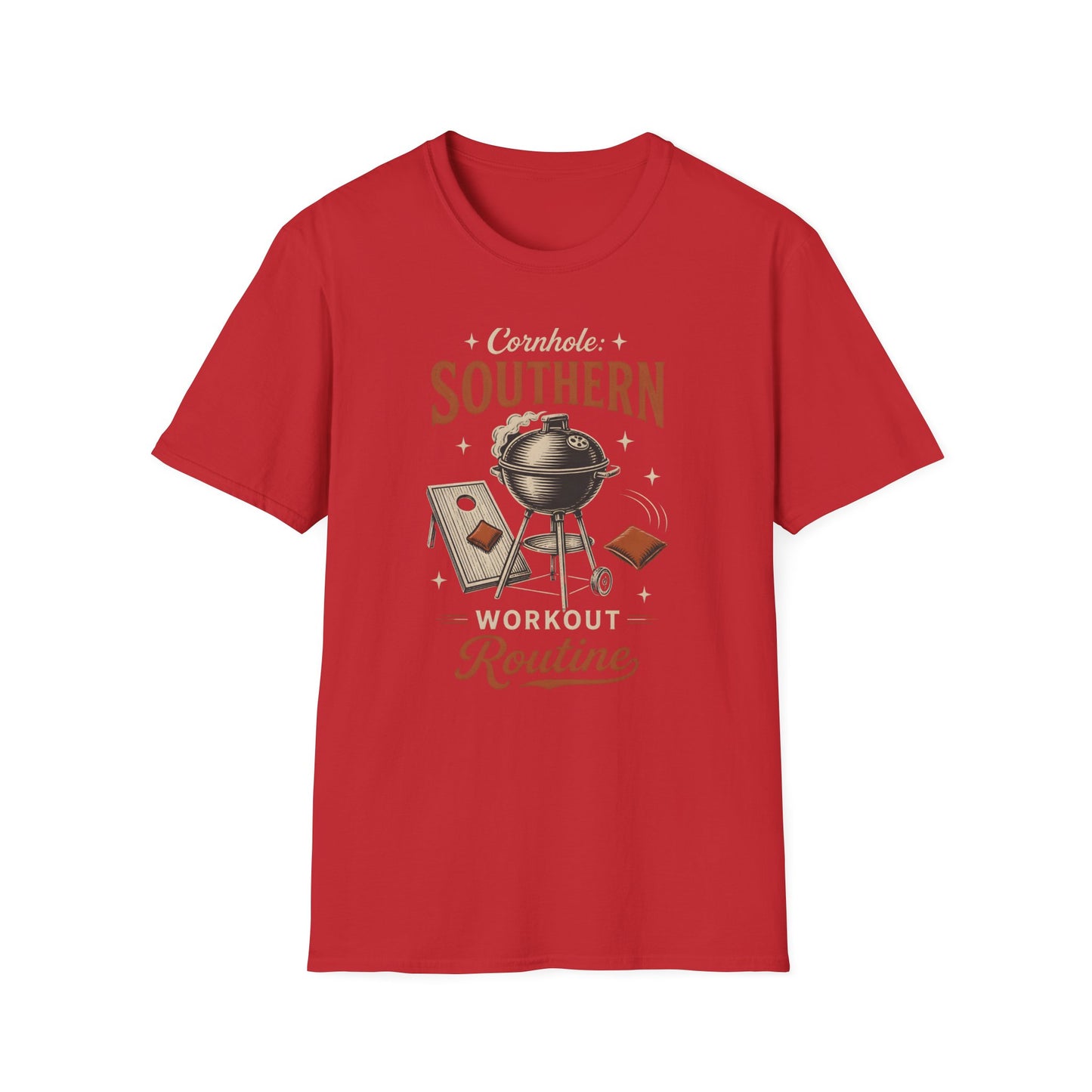 Cornhole Southern Workout Routine Fun Game T-Shirt