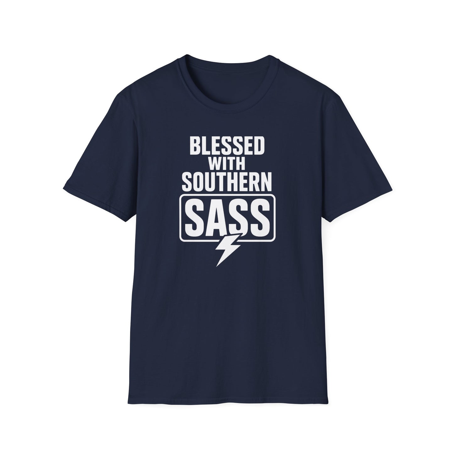 Blessed With Southern Sass Lightning Bolt T-Shirt